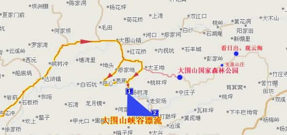 大圍山峽谷漂流自駕車路線怎么走