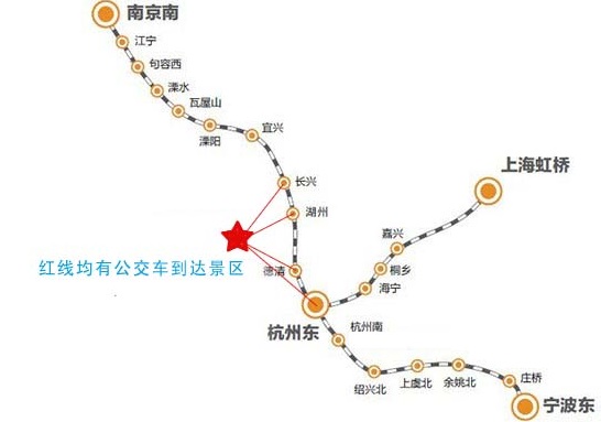 到安吉中南百草園高鐵汽車班車怎么走